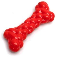 Nobleza Gumená pískacia kosť 14 cm červená